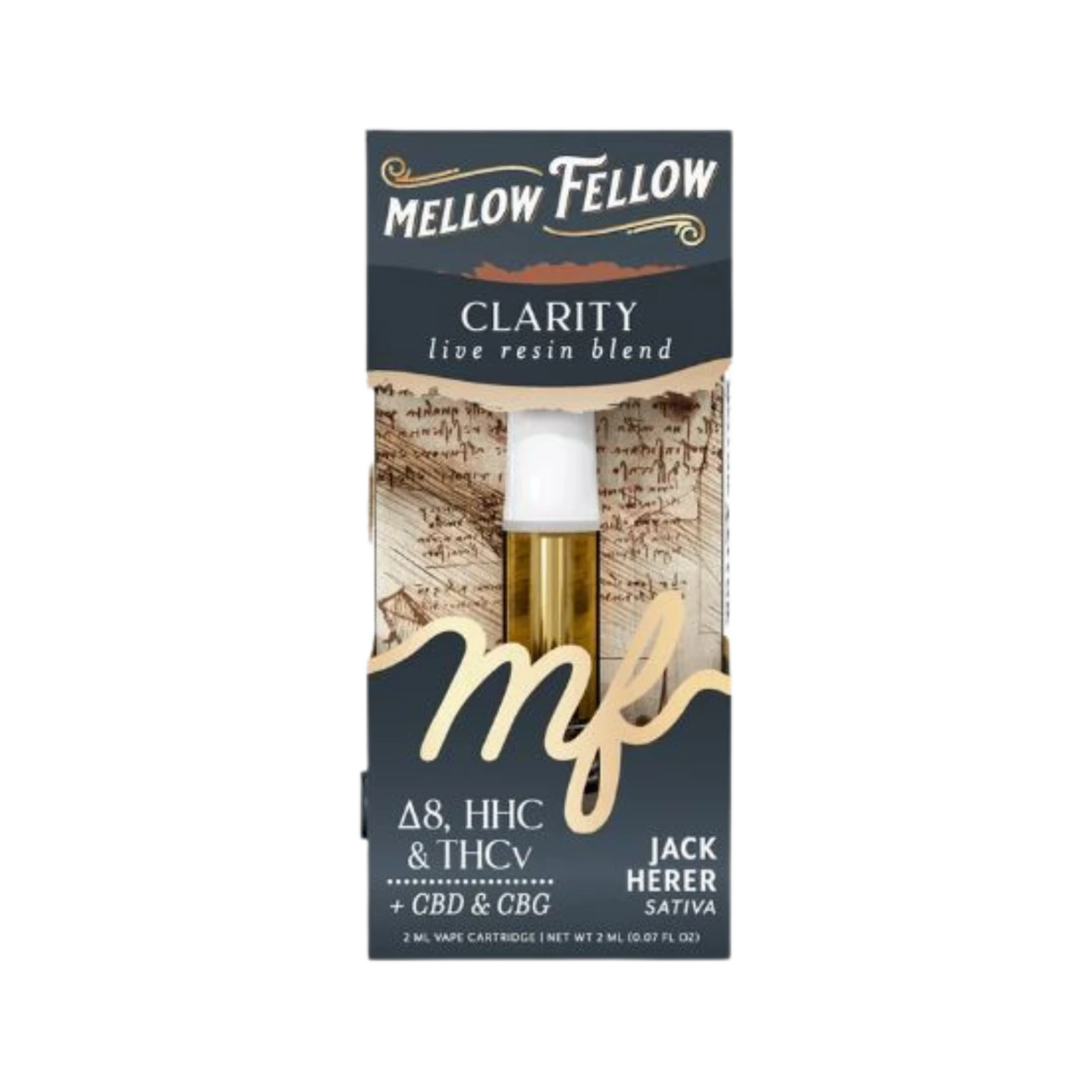 Mellow Fellow 2ml Live Resin Cartridge Jack Herer